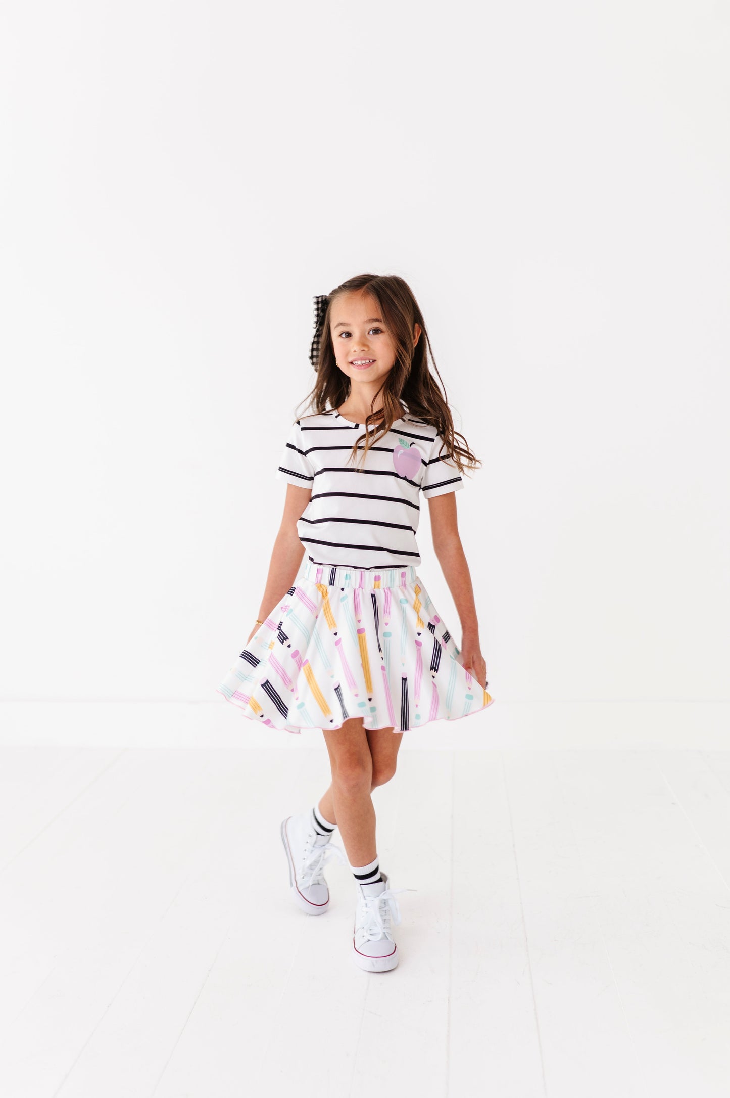 Pocket Apple Stripe Tee (2T ONLY left)