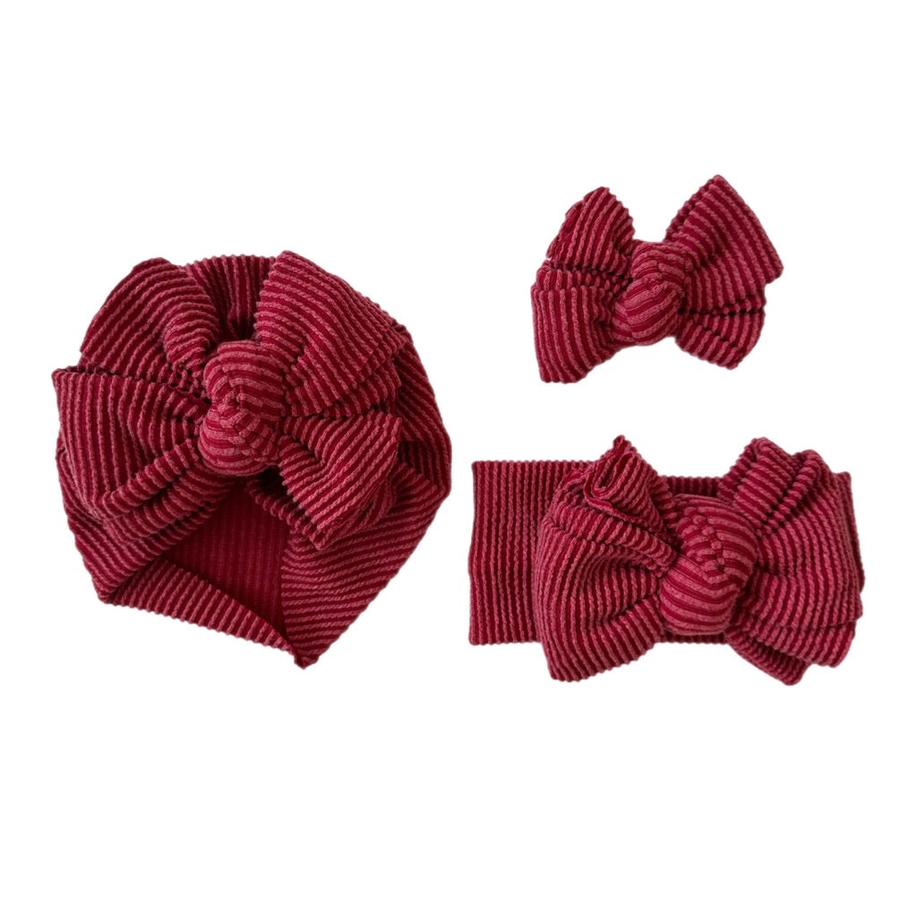 Santa Claus ~ Deep Red Chunky Ribbed