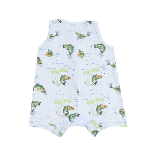 Sleeveless Shortie Romper- Bass
