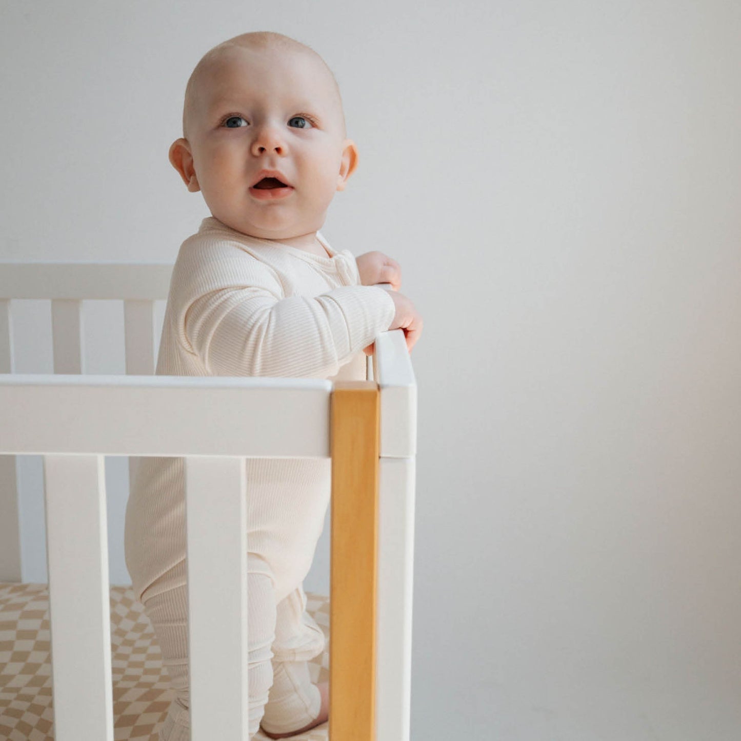 Ivory Ribbed | Bamboo Zip Romper