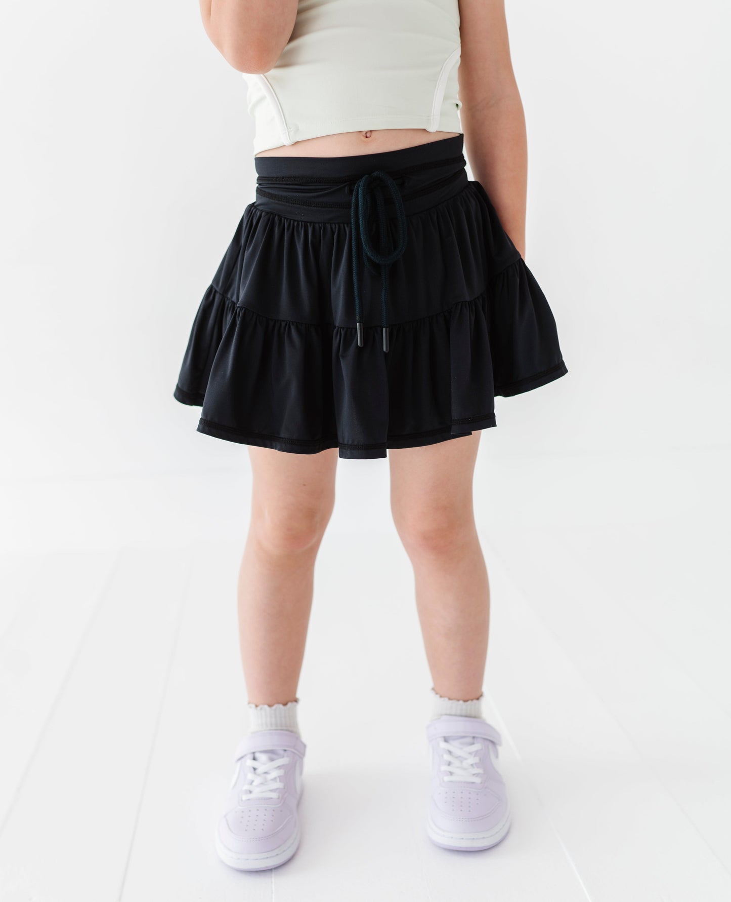 Black | 2-tiered Skort