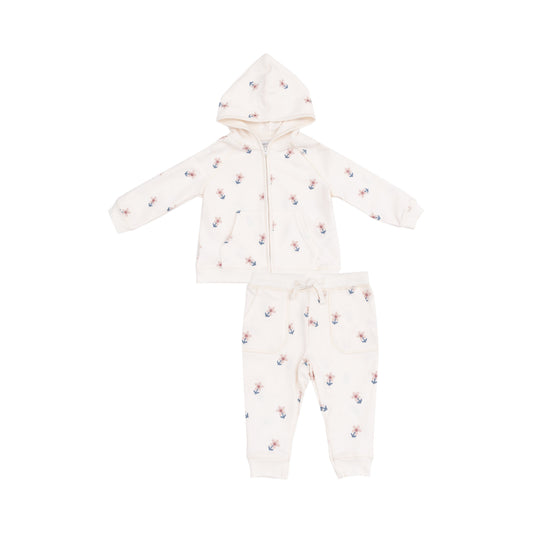 French Terry Hoodie and Jogger - Danish Daisy