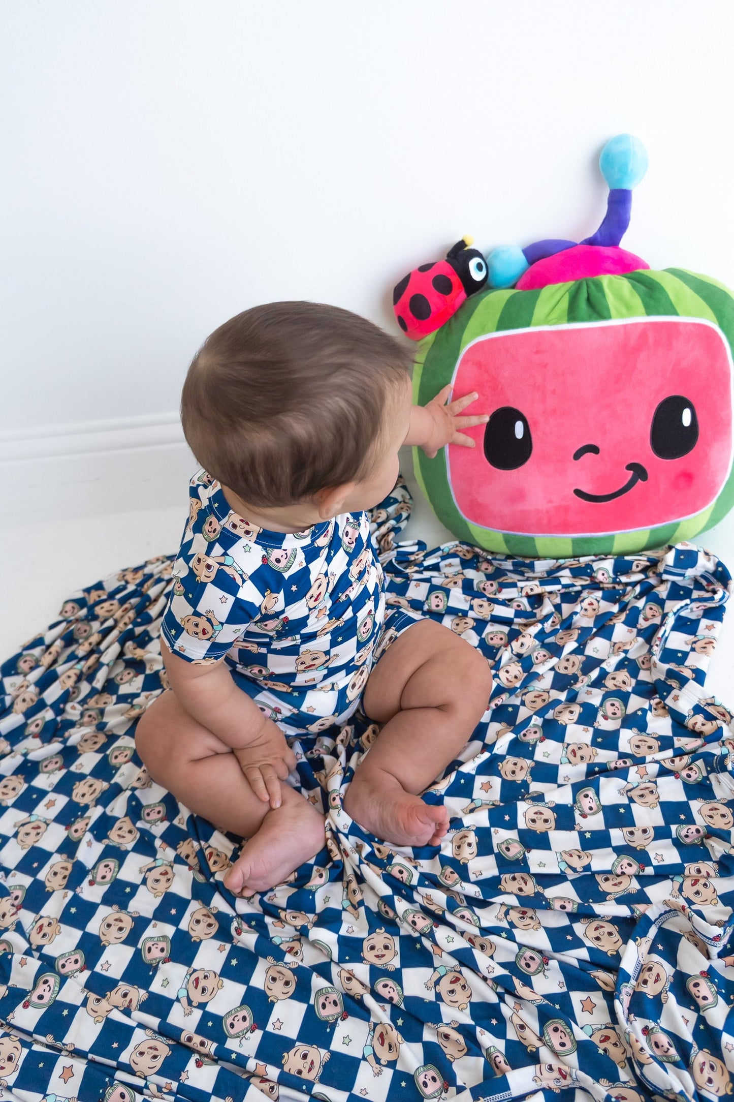 Dream Big Little Co x CoComelon JJ STARRY NIGHT CHECKERS DREAM BLANKET