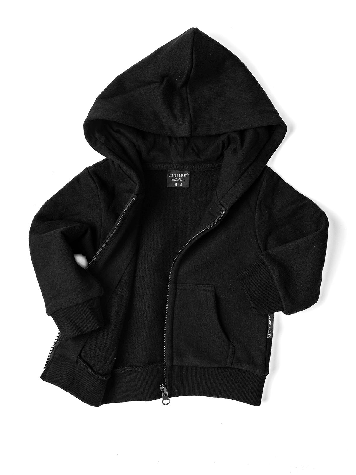 Classic Zip Hoodie - Black