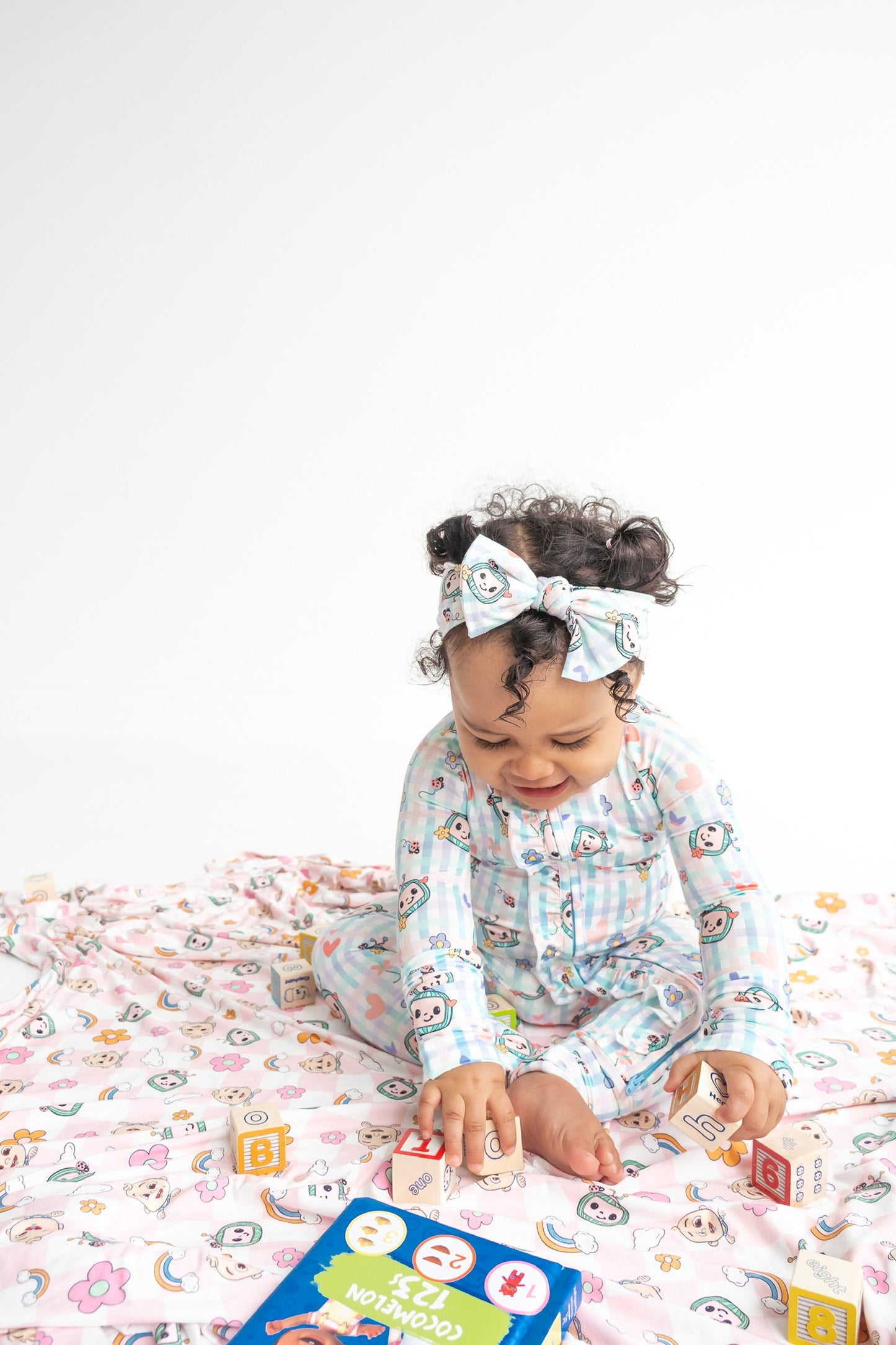 Dream Big Little Co x CoComelon SPRINGTIME MELON DREAM RUFFLE ROMPER