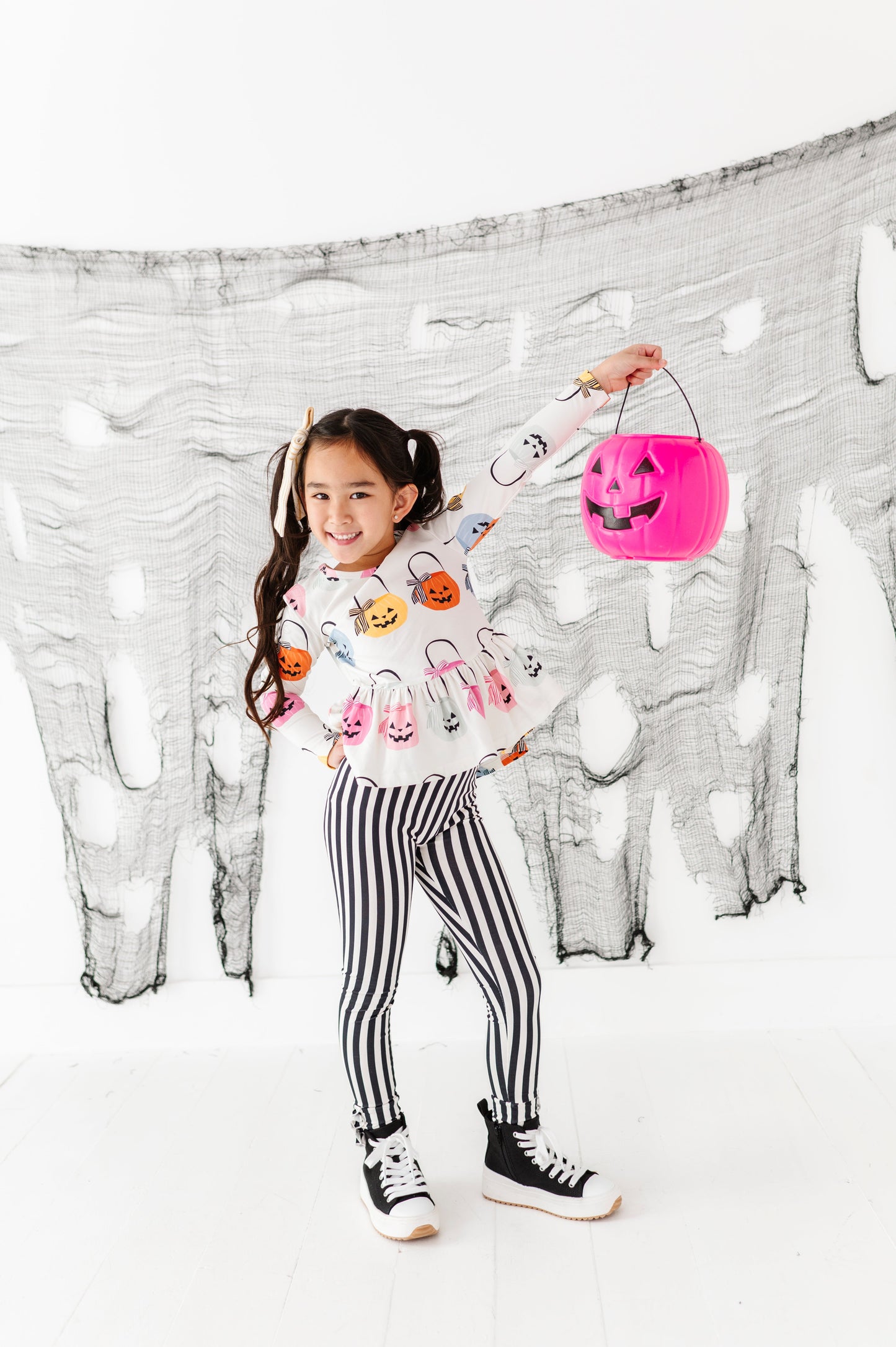 Espresso Striped | (SLIM) LEGGING