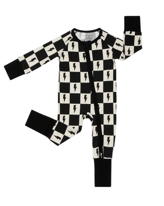 Bamboo Zip Romper | Checks & Bolts