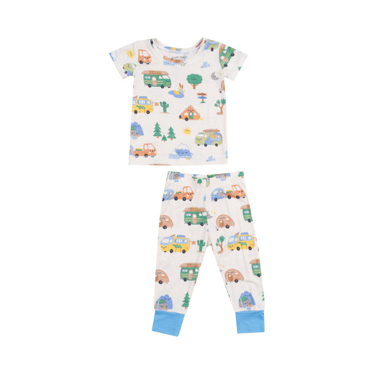 Short Sleeve Loungewear Set - Friendly Campers