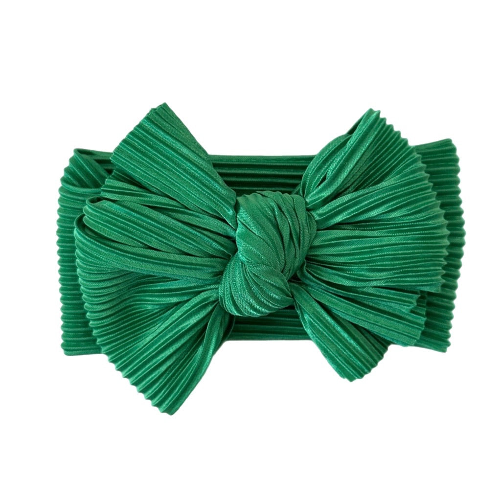 Glasglow ~ Kelly Green Pleated Ribbed