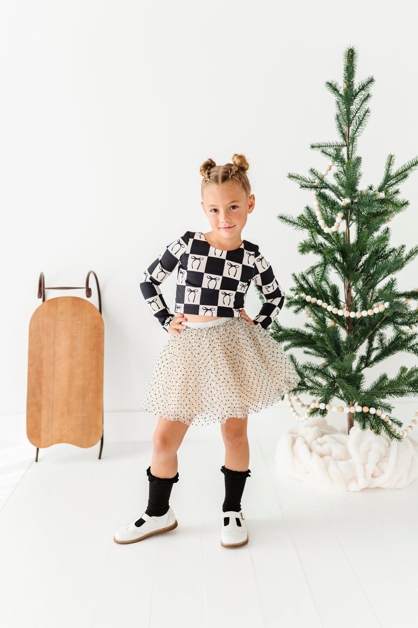 Cream + Dottie | MESH Skort