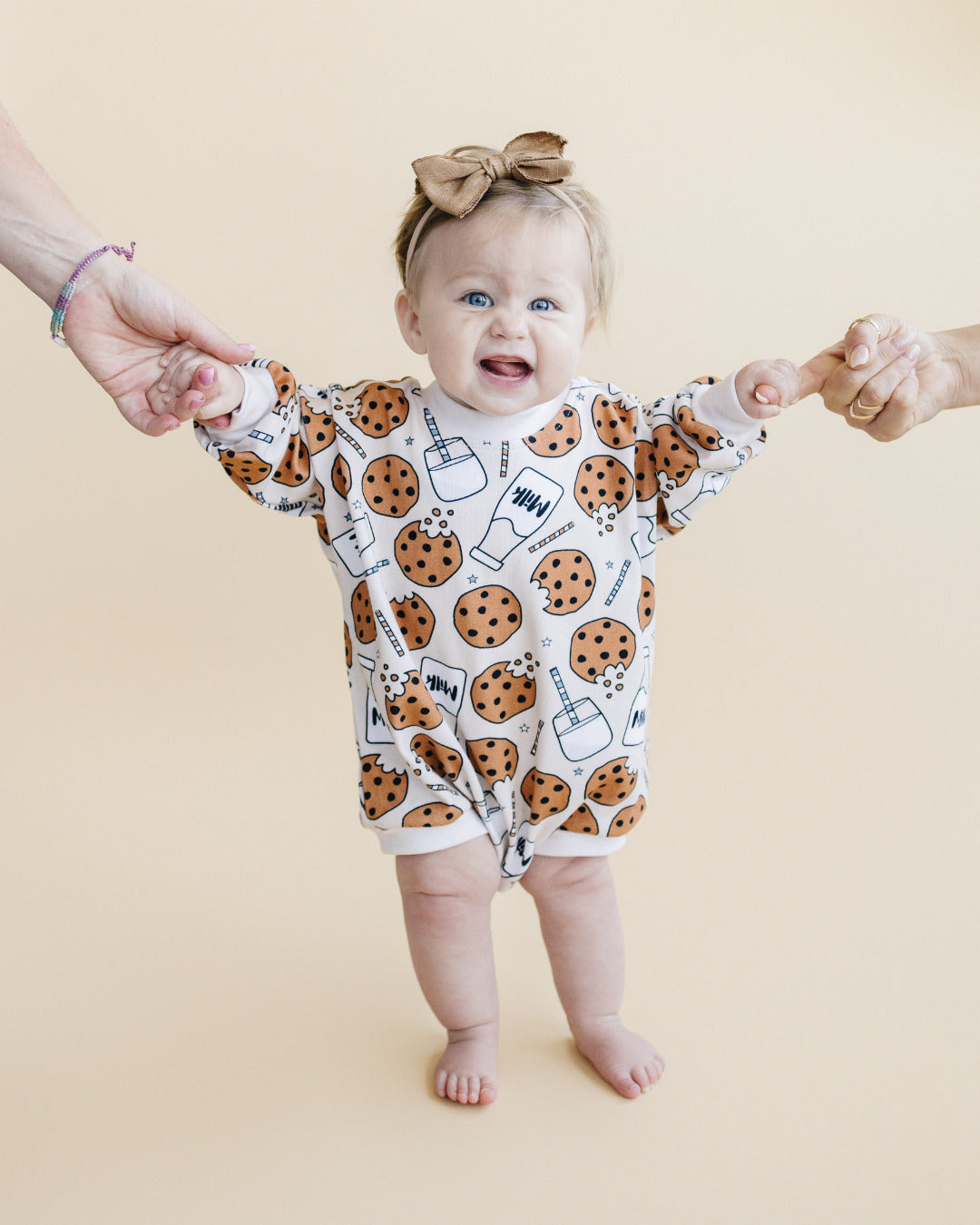 Bubble Romper | Milk & Cookies