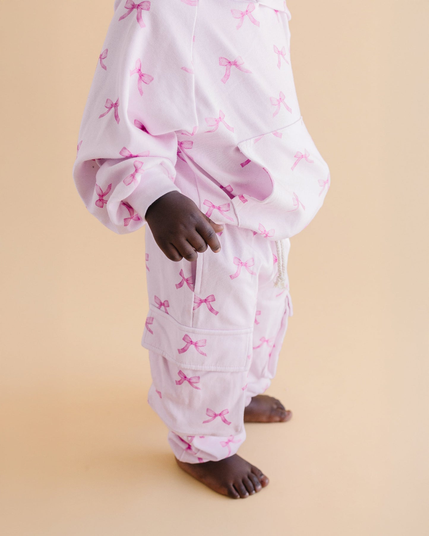 Cargo Jogger Set | Pink Bows