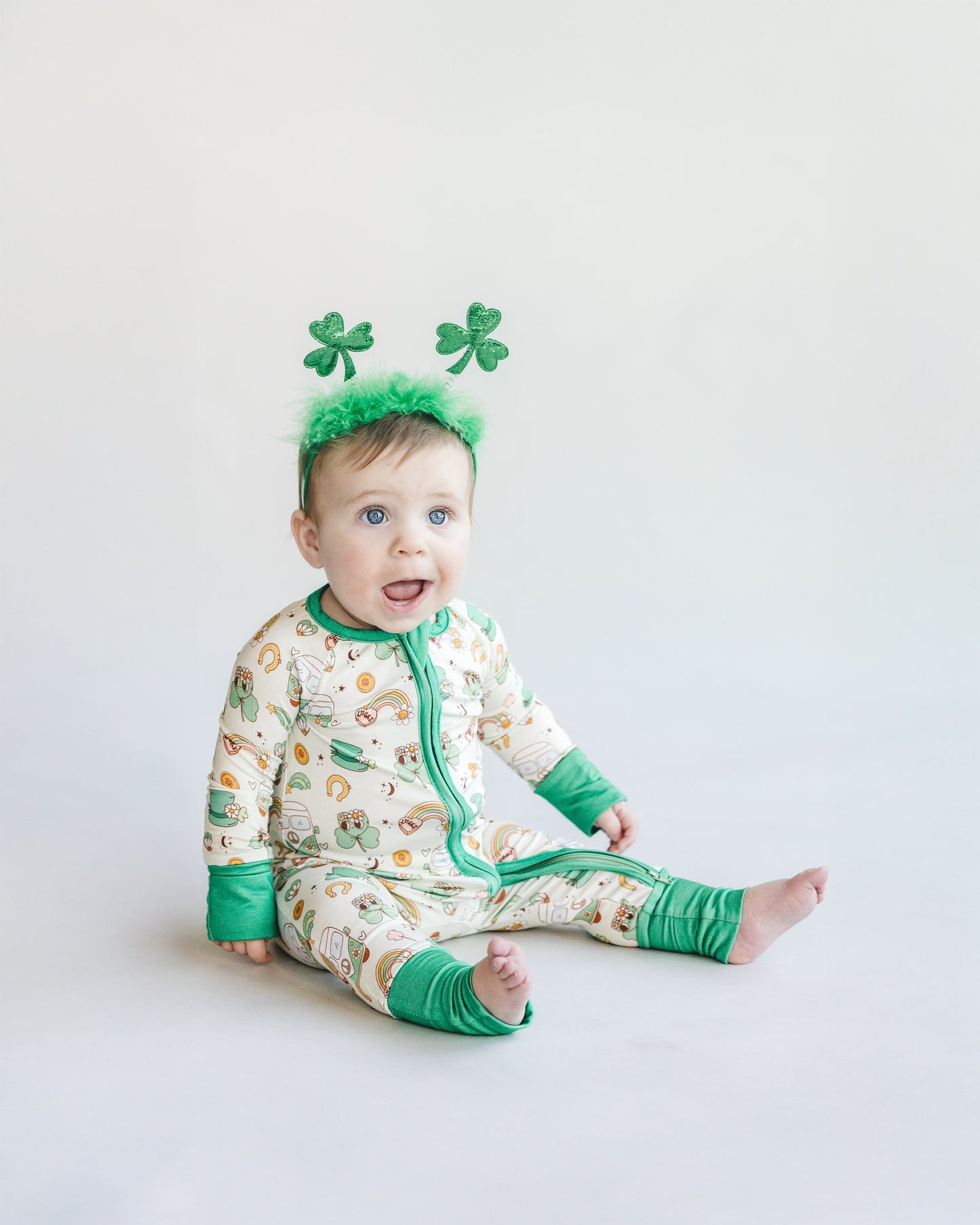 Bamboo Zip Romper | St. Patrick's