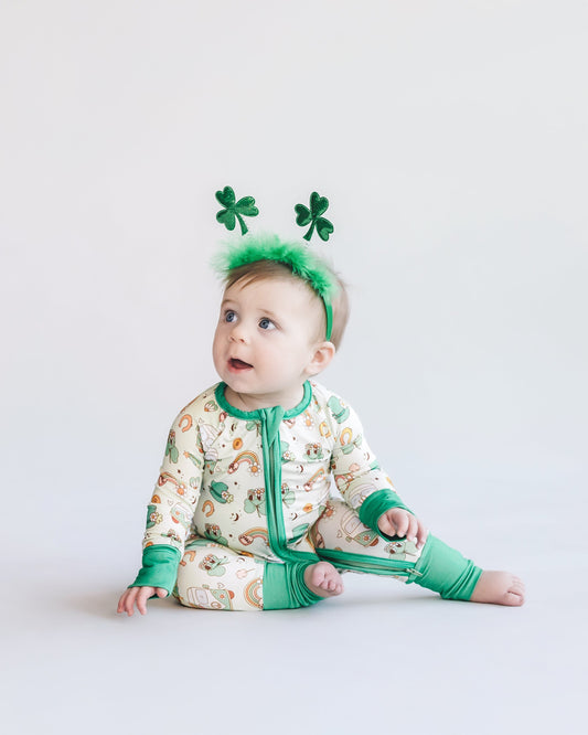 Bamboo Zip Romper | St. Patrick's