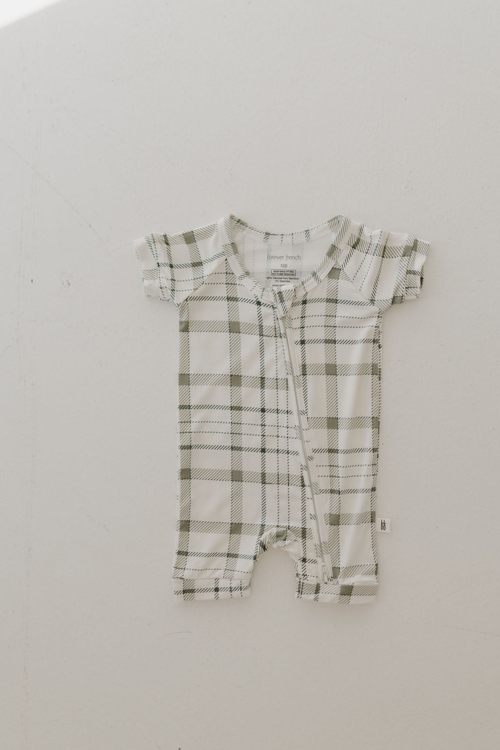 Bamboo Zip Shortie | Picnic Plaid