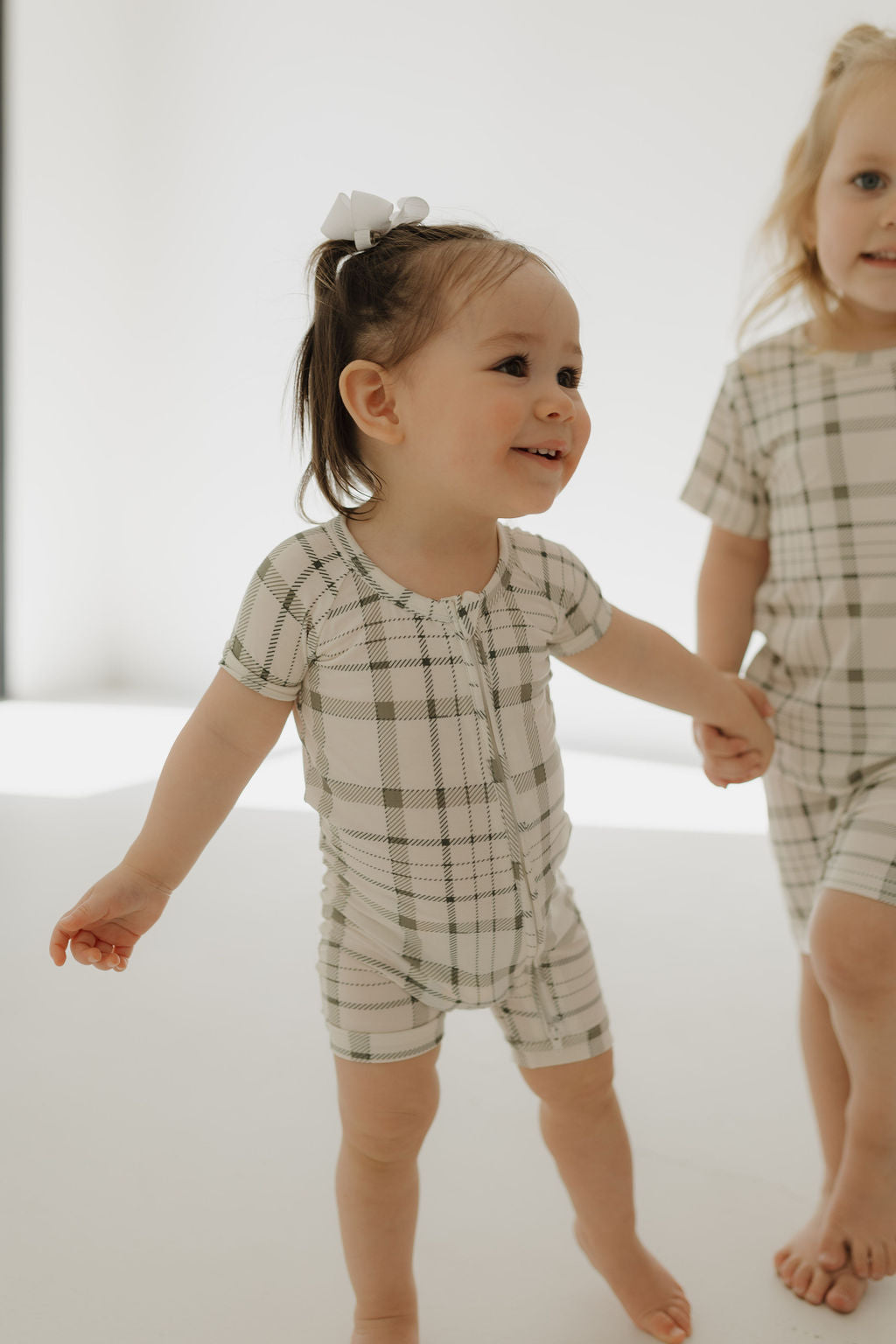 Bamboo Zip Shortie | Picnic Plaid