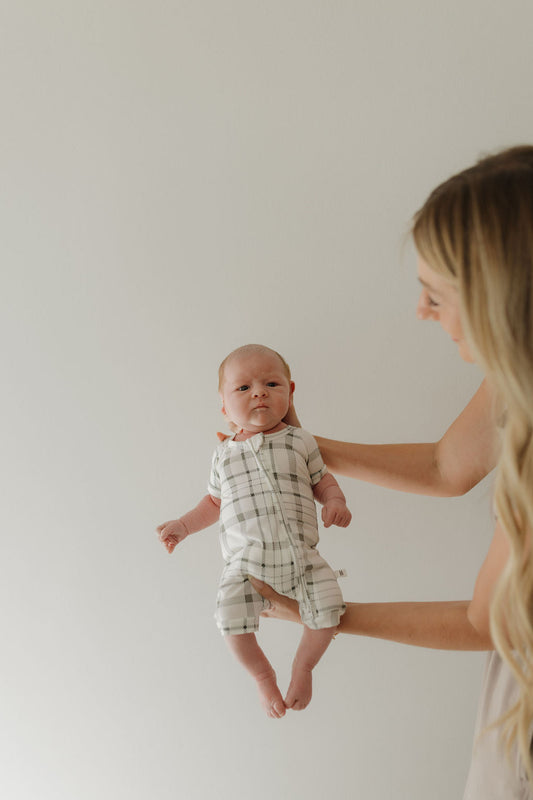 Bamboo Zip Shortie | Picnic Plaid