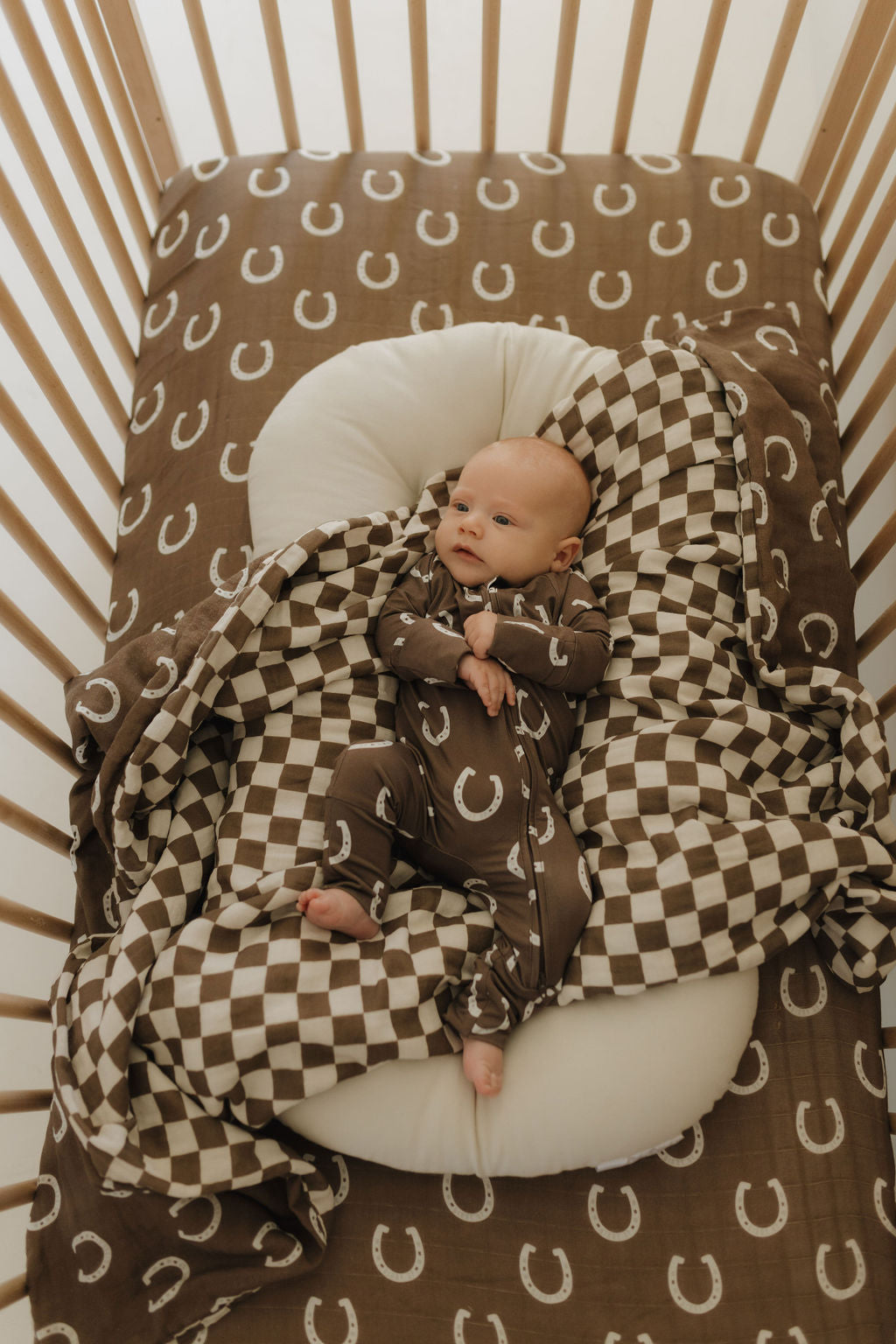 Muslin Crib Sheet | Giddy Up