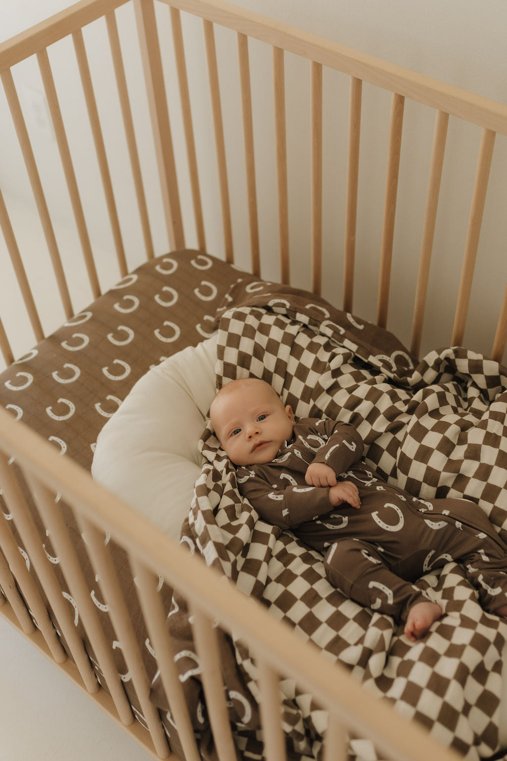 Muslin Crib Sheet | Giddy Up