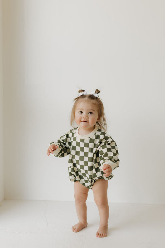 Sweatshirt Romper | Lucky