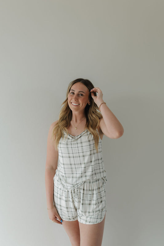 Cami Women's Bamboo Set | Picnic Plaid