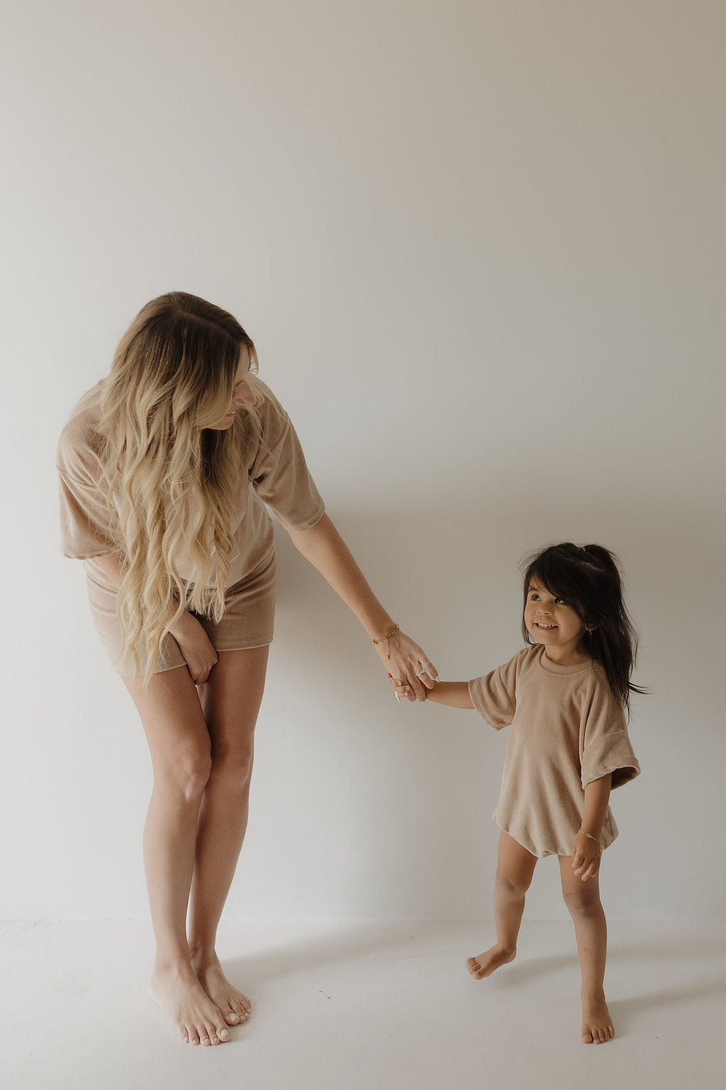 Women's Terry Short Set | Tan