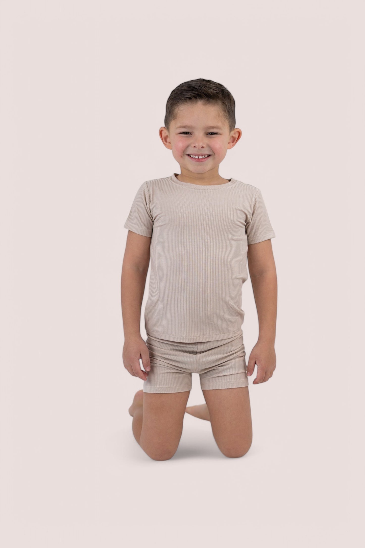 TOTALLY TAN RIB DREAM SHORT SET