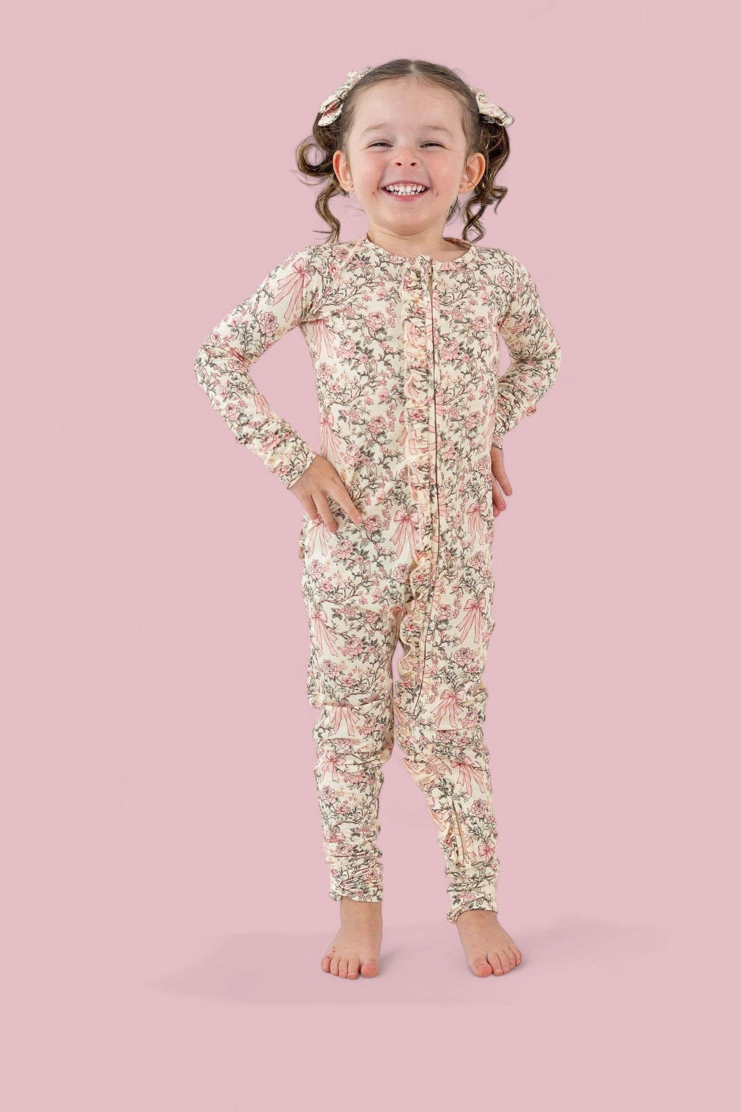 VICTORIAN BLOOM DREAM RUFFLE ROMPER