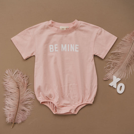 Be Mine Organic Cotton T-Shirt Romper - more colors