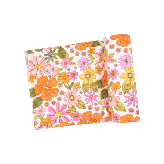 Swaddle Blanket - Boho Beachy Floral