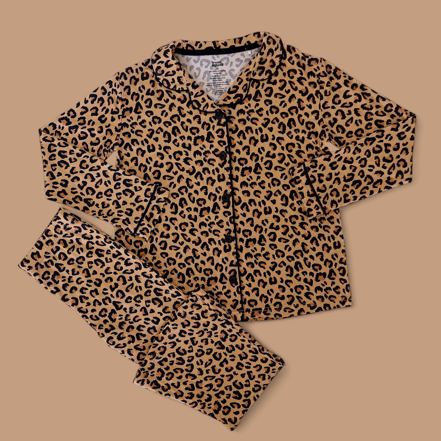 LEOPARD DREAM GIRL'S FLARE SET