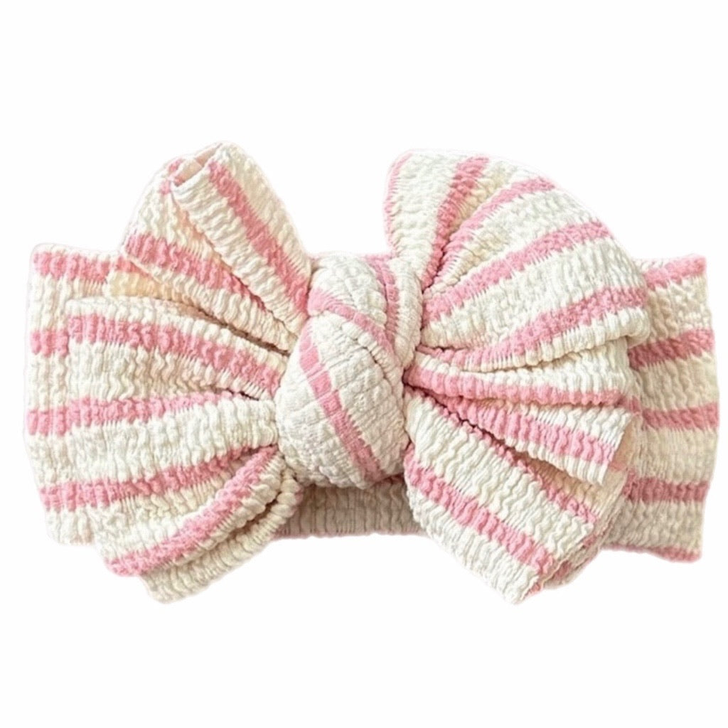 Clara ~ Pink & White Striped Sweater