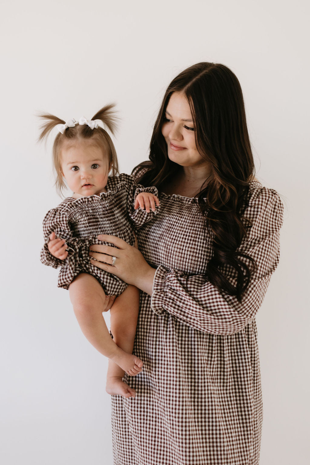 Ruffle Romper | Chocolate Chai