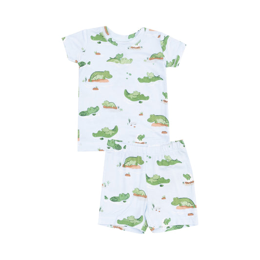 Loungewear Short Set - Alligator Blue