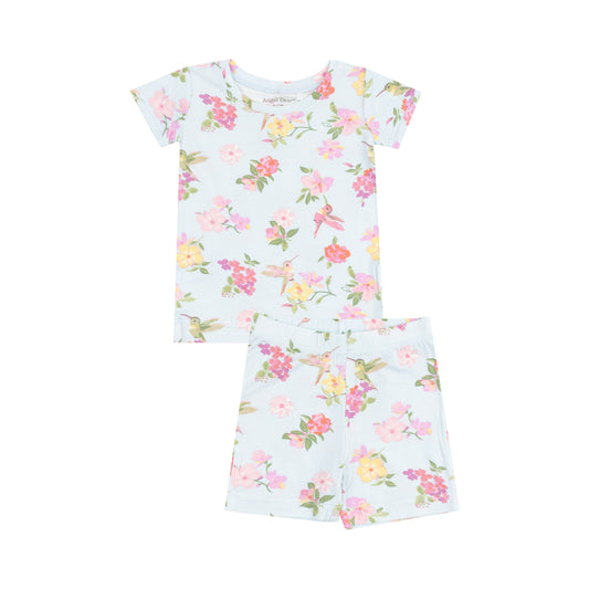 Loungewear Short Set - Cute Hummingbirds