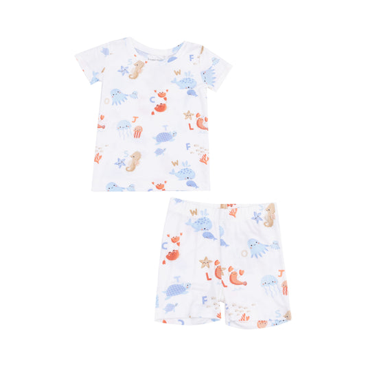 Loungewear Short Set - Coastal ABCs