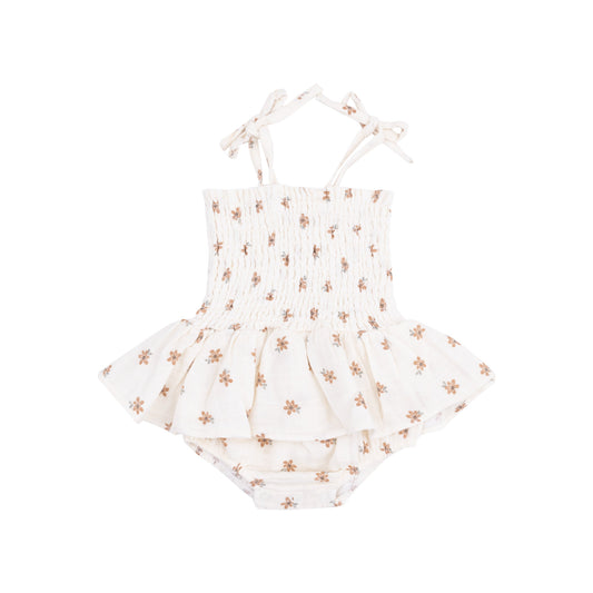 Smocked Bubble with Skirt - Bitty Blooms