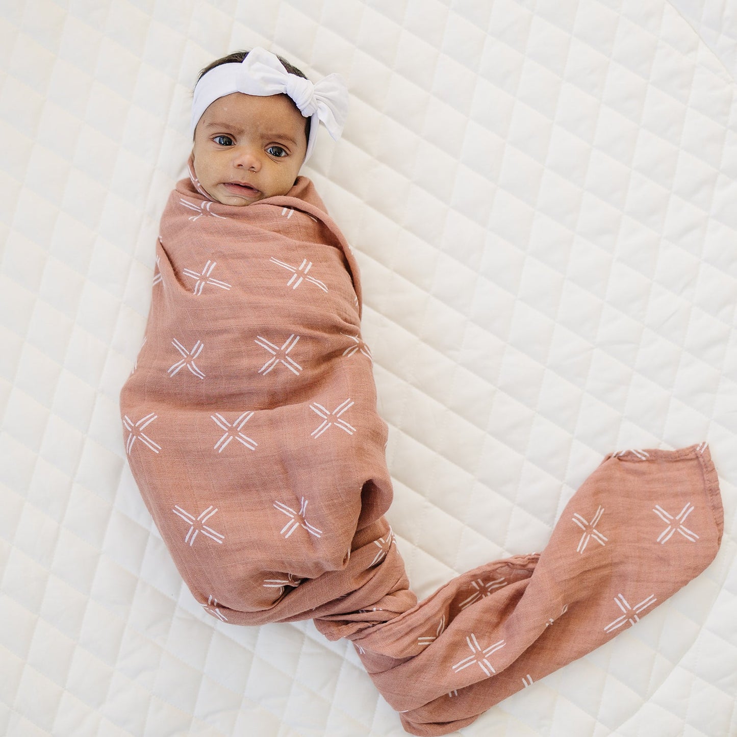 Just Peachy Muslin Swaddle Blanket