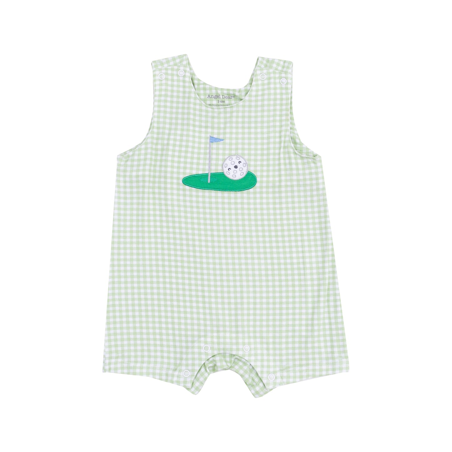 Sleeveless Shortie Romper - Golf Applique