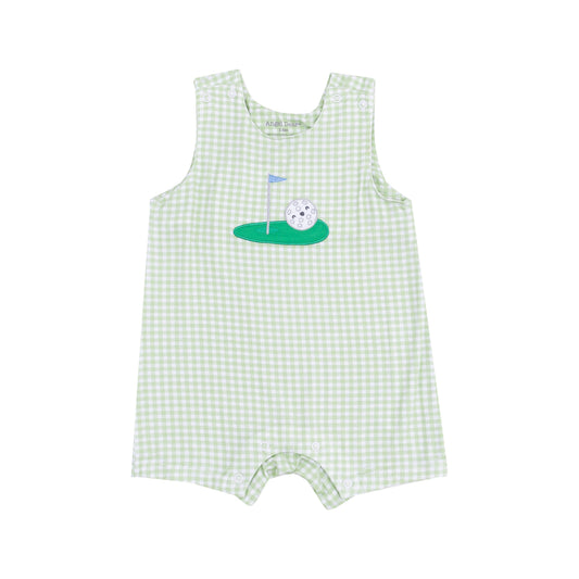 Sleeveless Shortie Romper - Golf Applique