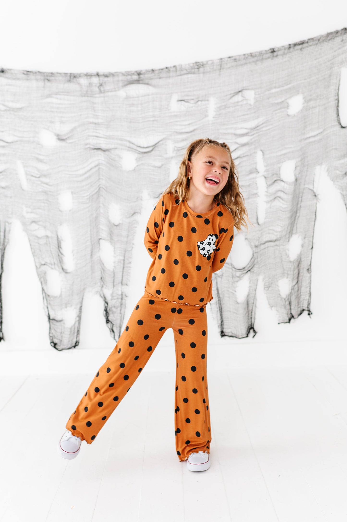 Floral Ghostie Dotted | 2-Piece Bamboo Set