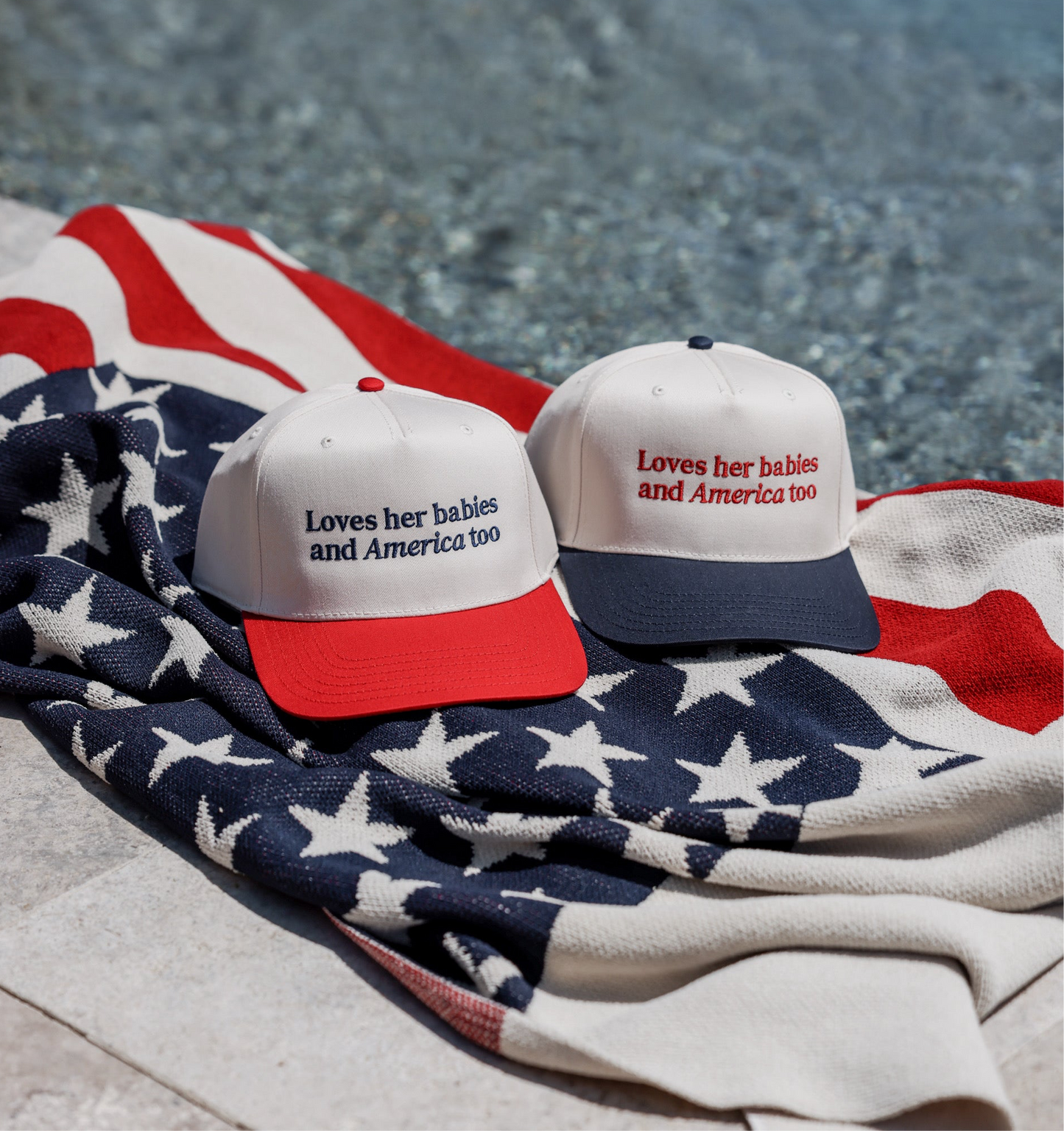 LOVES HER BABIES & AMERICA TOO HAT