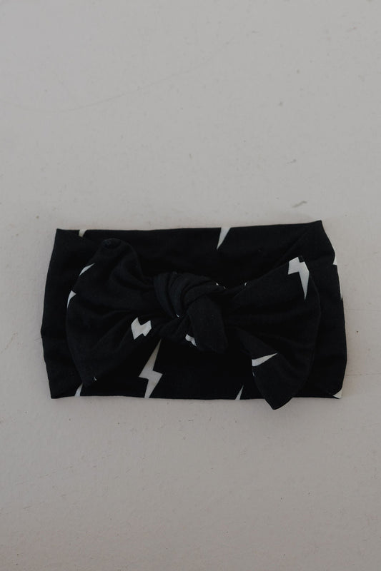 Bamboo Head Wrap | Midnight Bolt