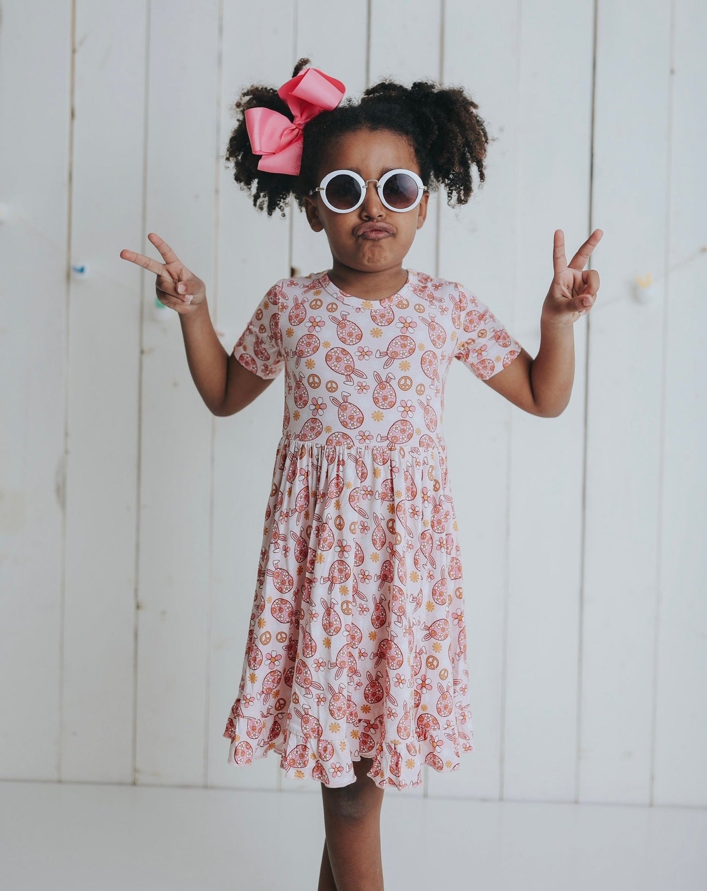 DON'T WORRY BE HOPPY DREAM RUFFLE DRESS