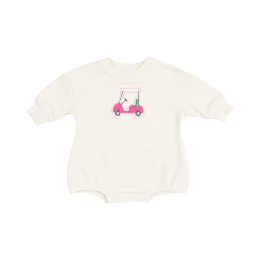 French Terry Sweatshirt Bubble with Chenille Patch - Golf Cart French Terry