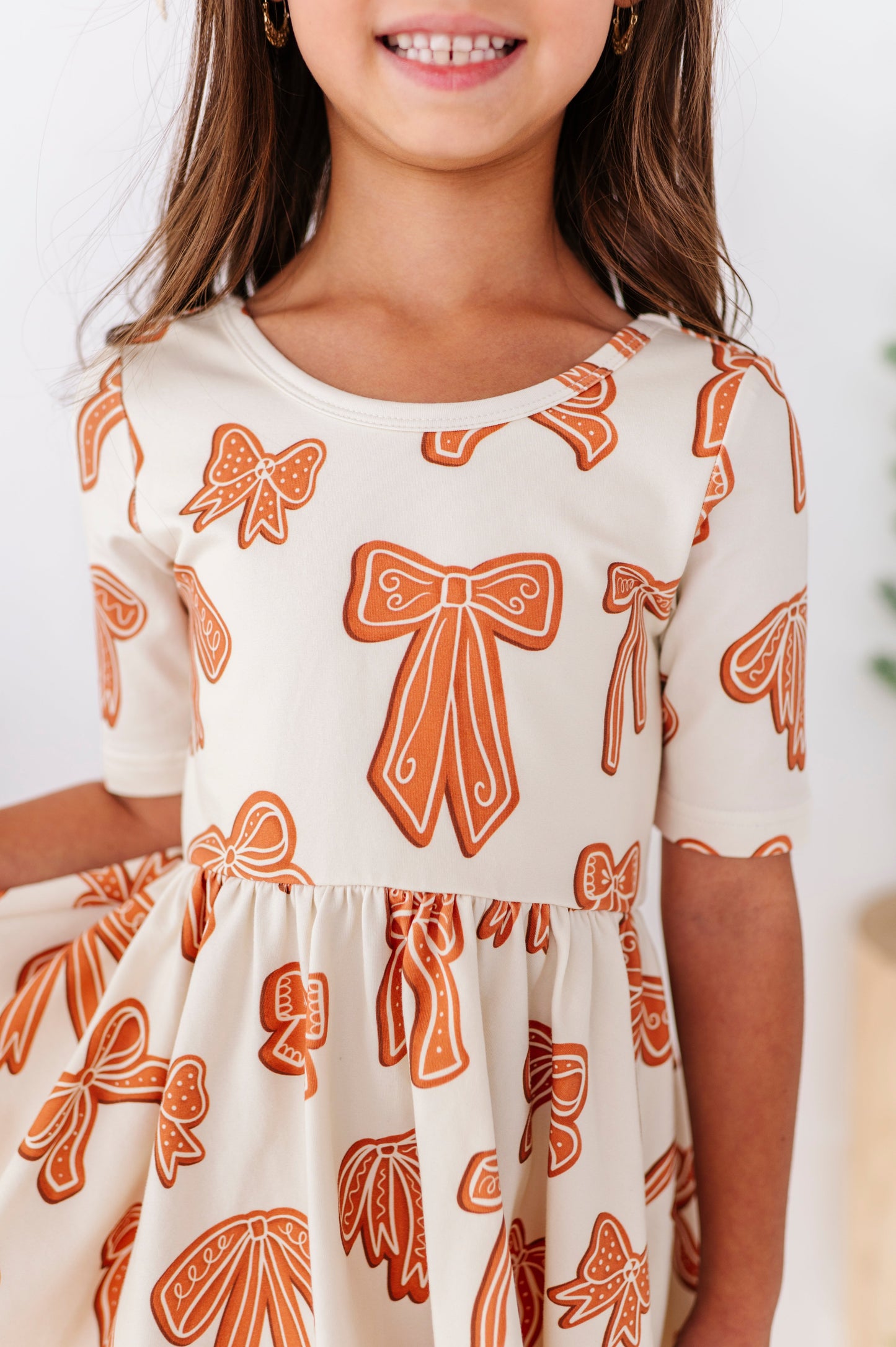Gingerbread Bow | Scoop Back Dress