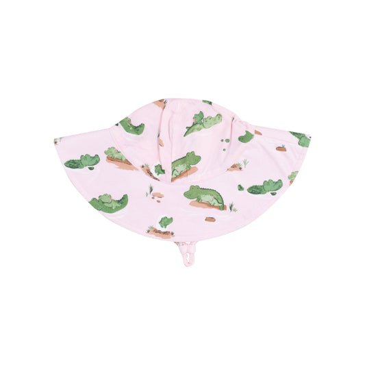 Wide Brim Sunhat - Alligator Pink