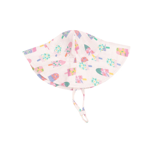 Wide Brim Sunhat - Floral Popsicles
