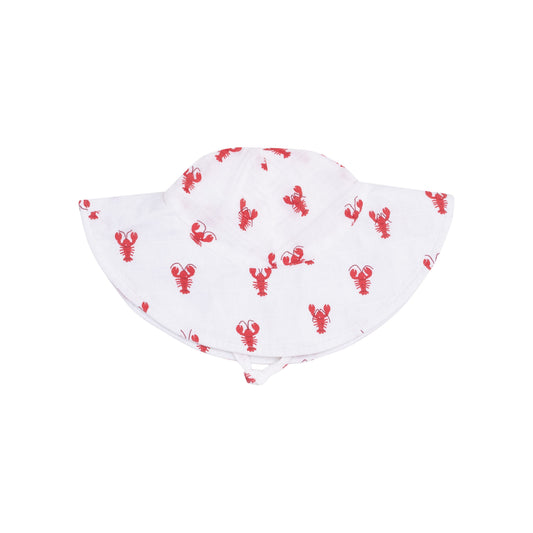 Wide Brim Sunhat - Lobster Muslin