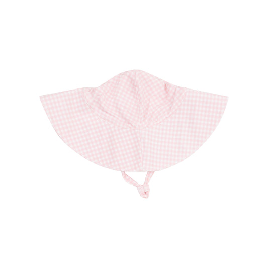 Wide Brim Sunhat - Mini Gingham Pink